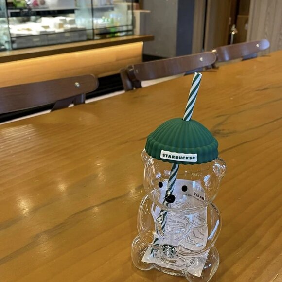 2026 Starbucks Barista Bear Glass Cup 591ml | Limited Edition | New - Picture 3 of 6